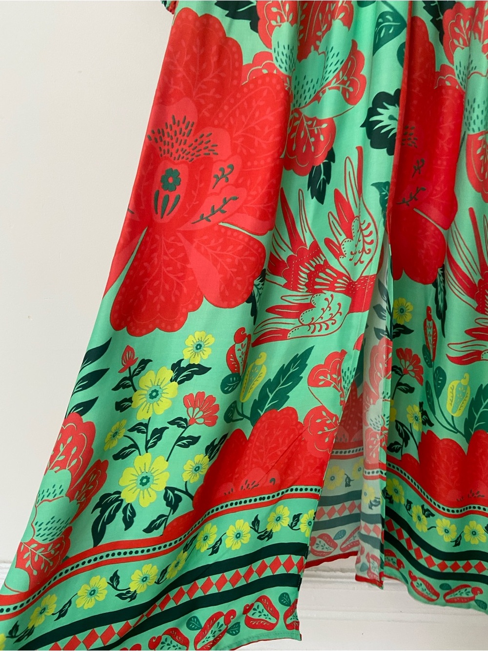 Farm Rio x Anthropologie Poppy Print Maxi Dress size XS - Picture 7 of 11